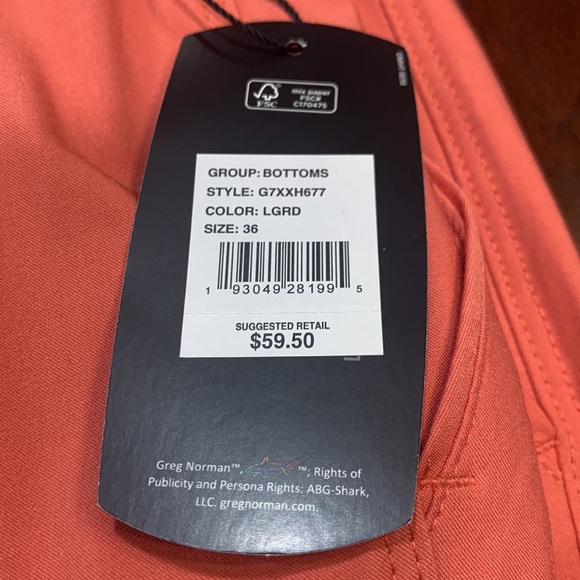 New Greg Norman Shorts size 36 - Picture 3 of 4